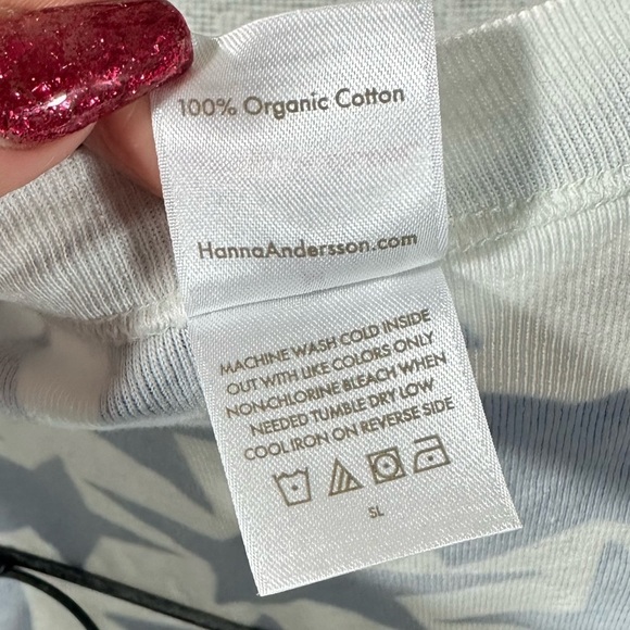 Hanna Andersson blue Star 100% organic cotton tank size M - Picture 6 of 8
